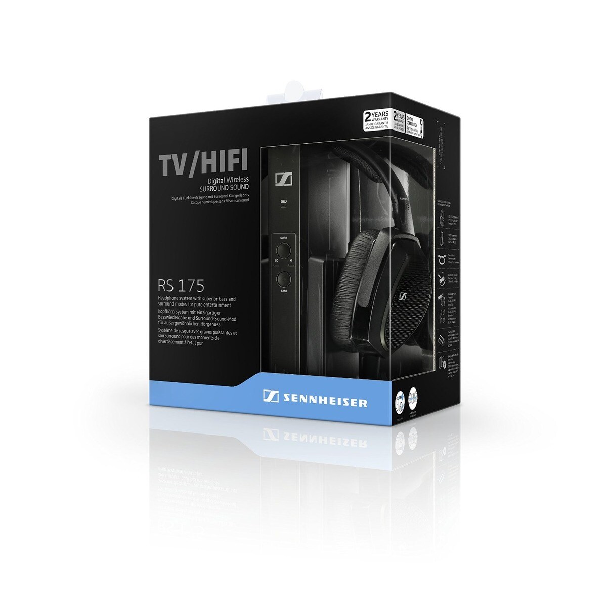 Auscultadores Sem Fios SENNHEISER RS 175 Preto-3