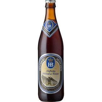 cerveza negra de trigo alemana botella 50 cl - Hofbräu München