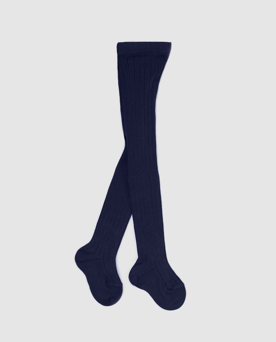 Collants basiques côtelés