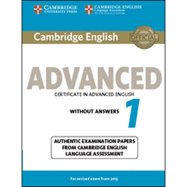 Cambridge English Advanced 1 for Revised Exam from 2015 Student's Book without Answers (Capa mole) 1