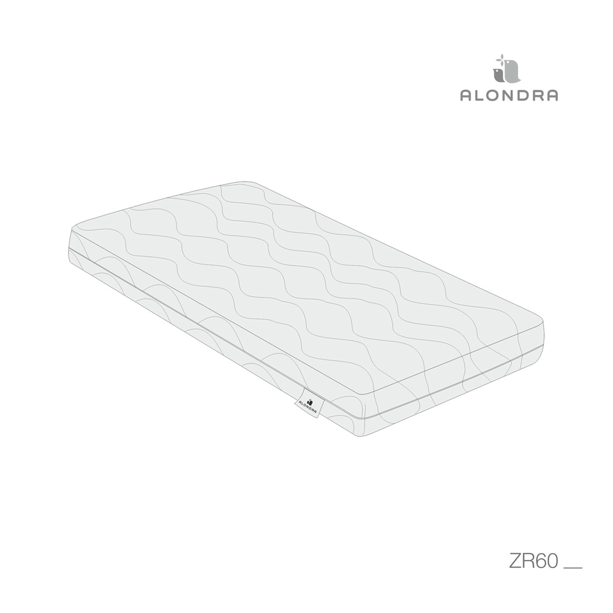 Colchão Orgânico para Berço branco (disponível em várias medidas) Branco-5