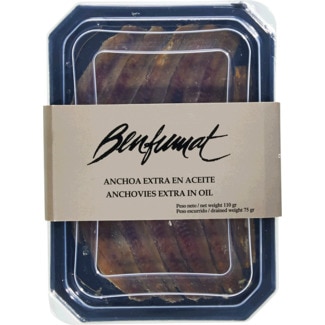 Anchovas Extra em Azeite unidade 75 g - Benfumat