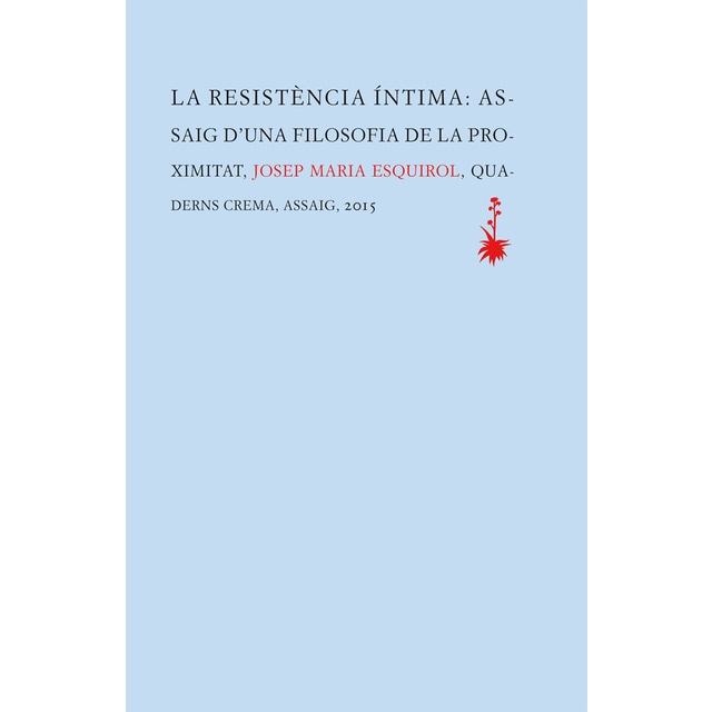 Imagem 0 de La resistència íntima: Assaig d'una filosofia de la proximitat