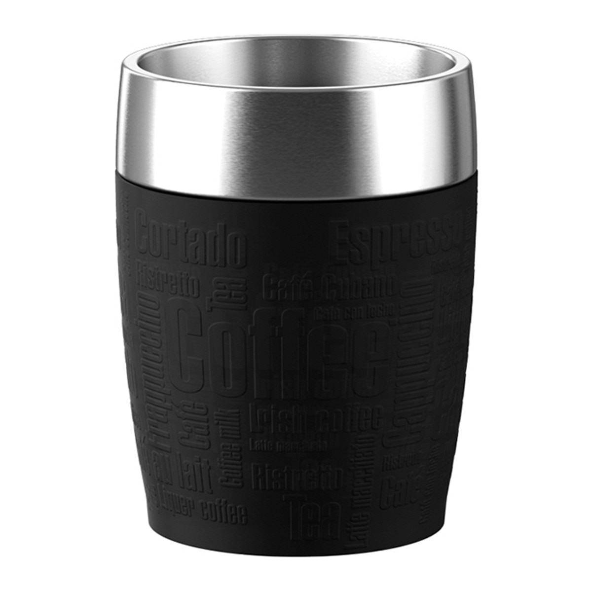 Mug térmico de acero inoxidable Pequeño Emsa Negro-1