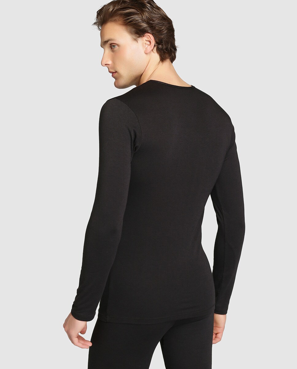 Camisola interior de homem Abanderado preta Preto-2