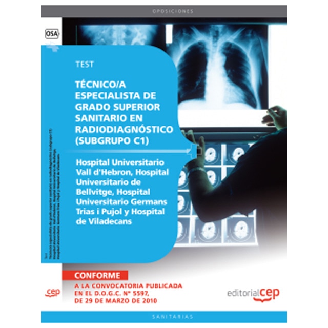 Imagem 0 de Técnico/a especialista grado superior sanitario en radiodiagnóstico (subgrupo c1) centros hospital universitario vall d'hebron, hospital univers