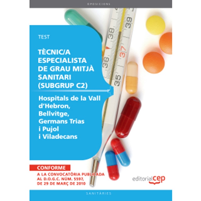 Imagem 0 de Tècnic/a especialista de grau mitjà sanitari (subgrup c2) dels hospitals de la vall d?hebron, bellvitge, germans trias i pujol i viladecans. Tes