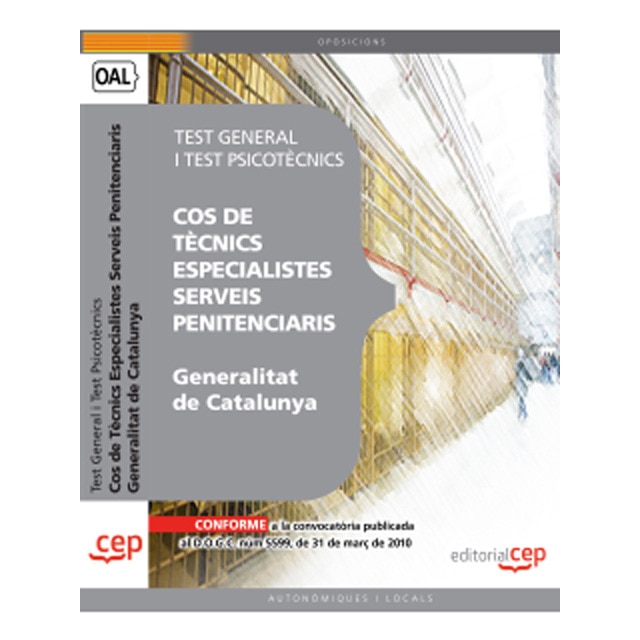 Imagem 0 de Cos tecnics especilistes serveis penitenciaris gen