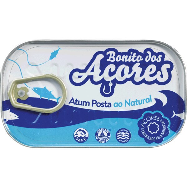 Bonito dos Açores Atum Posta ao Natural lata 120 g