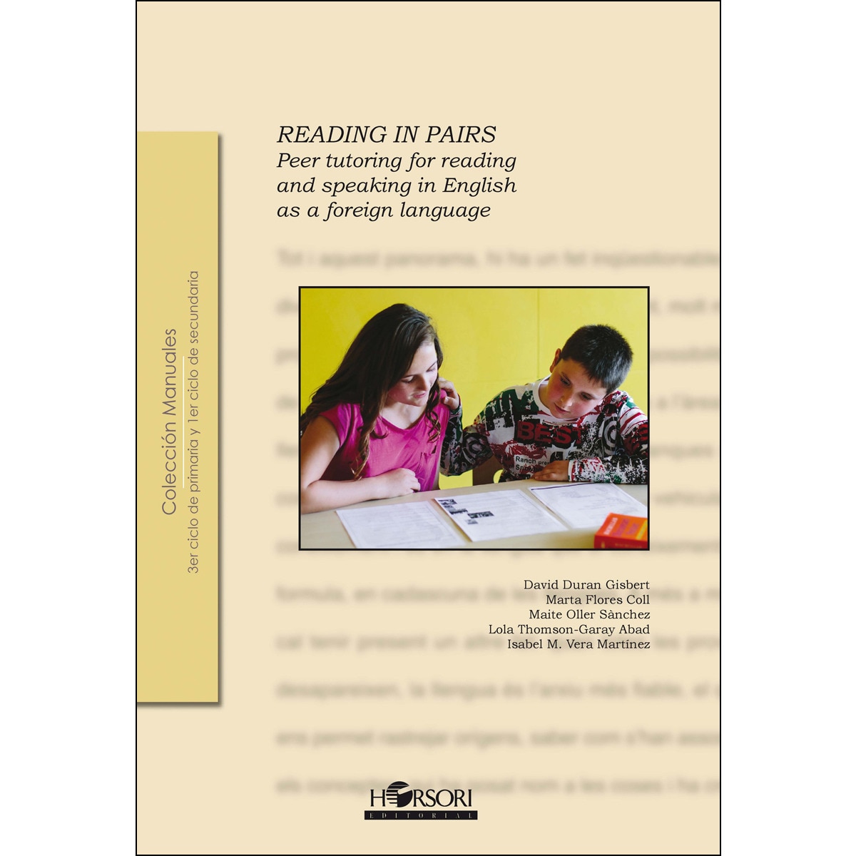 Imagem 0 de Reading in pairs: Peer tutoring for reading and speaking in English as a foreign language (Capa mole)