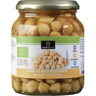 Grão de Bico sem Glúten Biológico frasco 360 g - Naturefoods