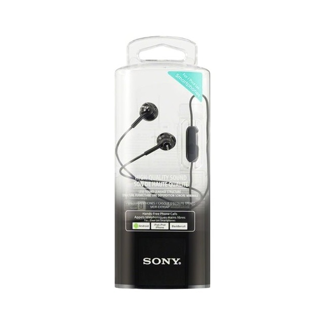 Auriculares com Micro Sony MDR-EX110APB - Preto Preto-2