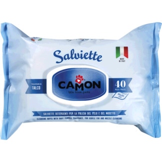 Toalhitas para Cão com Fragrância a Talco embalagem 40 unidades - Camon