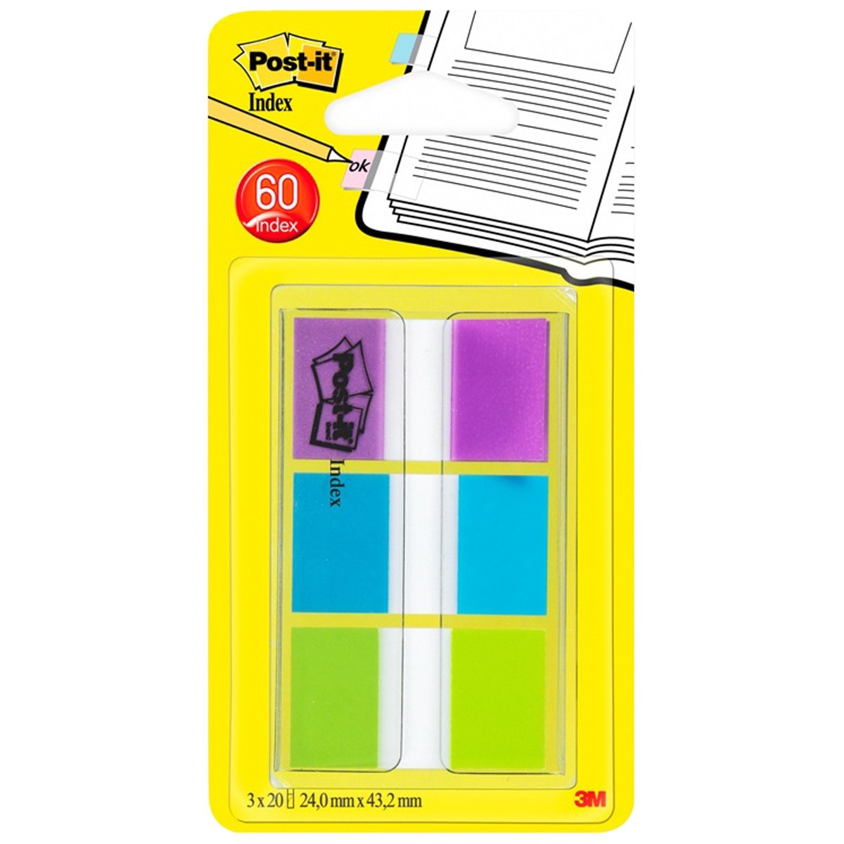 Marcadores Index Medianos 1" Lisos Post-it 1