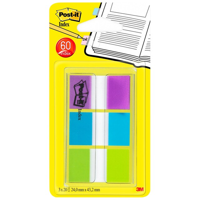 Imagen 0 de Marcadores Index Medianos 1" Lisos Post-it