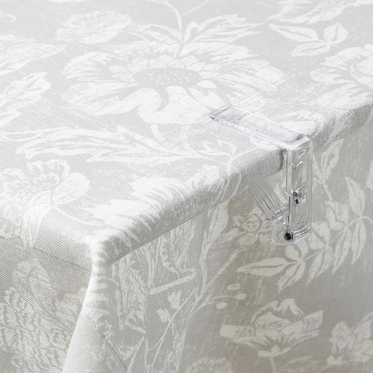 Conjunto de 4 pinças para prender a toalha Clamp Transparente-2