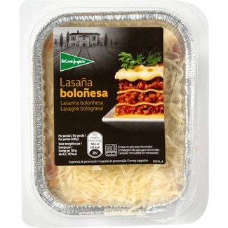 lasaña boloñesa envase 400 g - El Corte Ingles