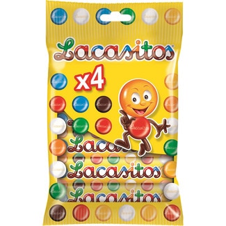 grageas de chocolate pack 4 envase 20 g - Lacasitos