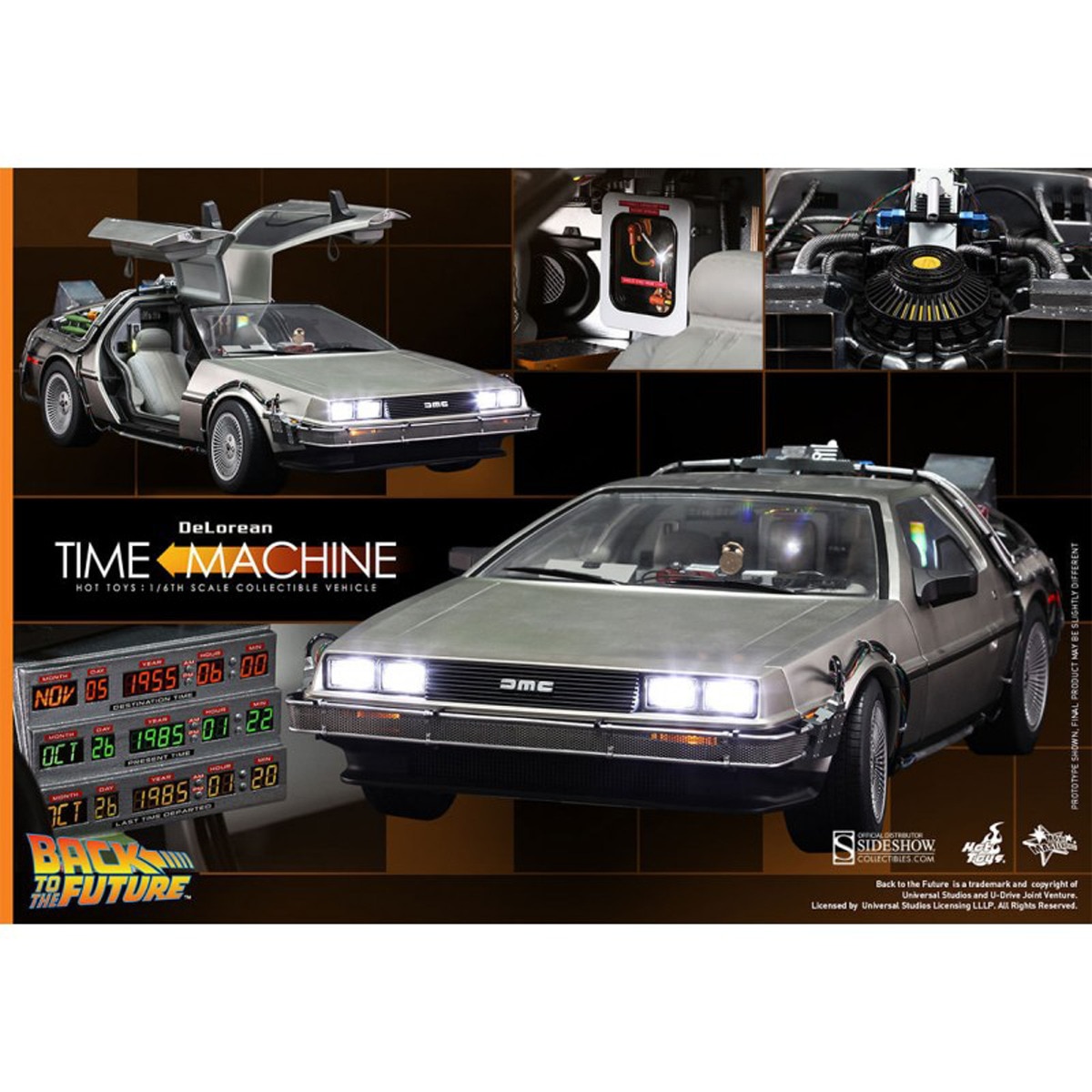 Imagem 0 de Carro Delorean Regresso ao Futuro Escala 1/6
