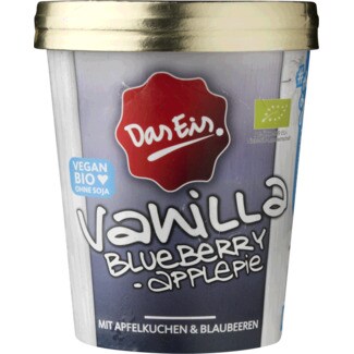 Das Eis Gelado de Baunilha, Amora e Tarte de Maçã Biológico embalagem 500 ml