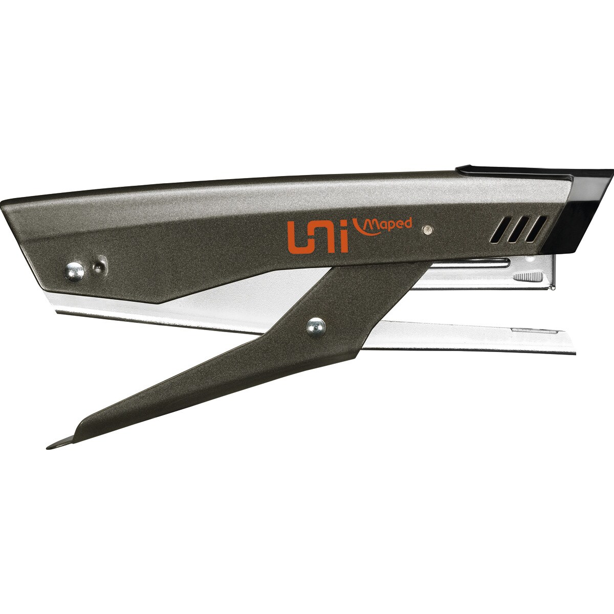 Pinza Grapadora 26/6 + 400 Grapas Universal Metal Standard Maped gris Gris-4