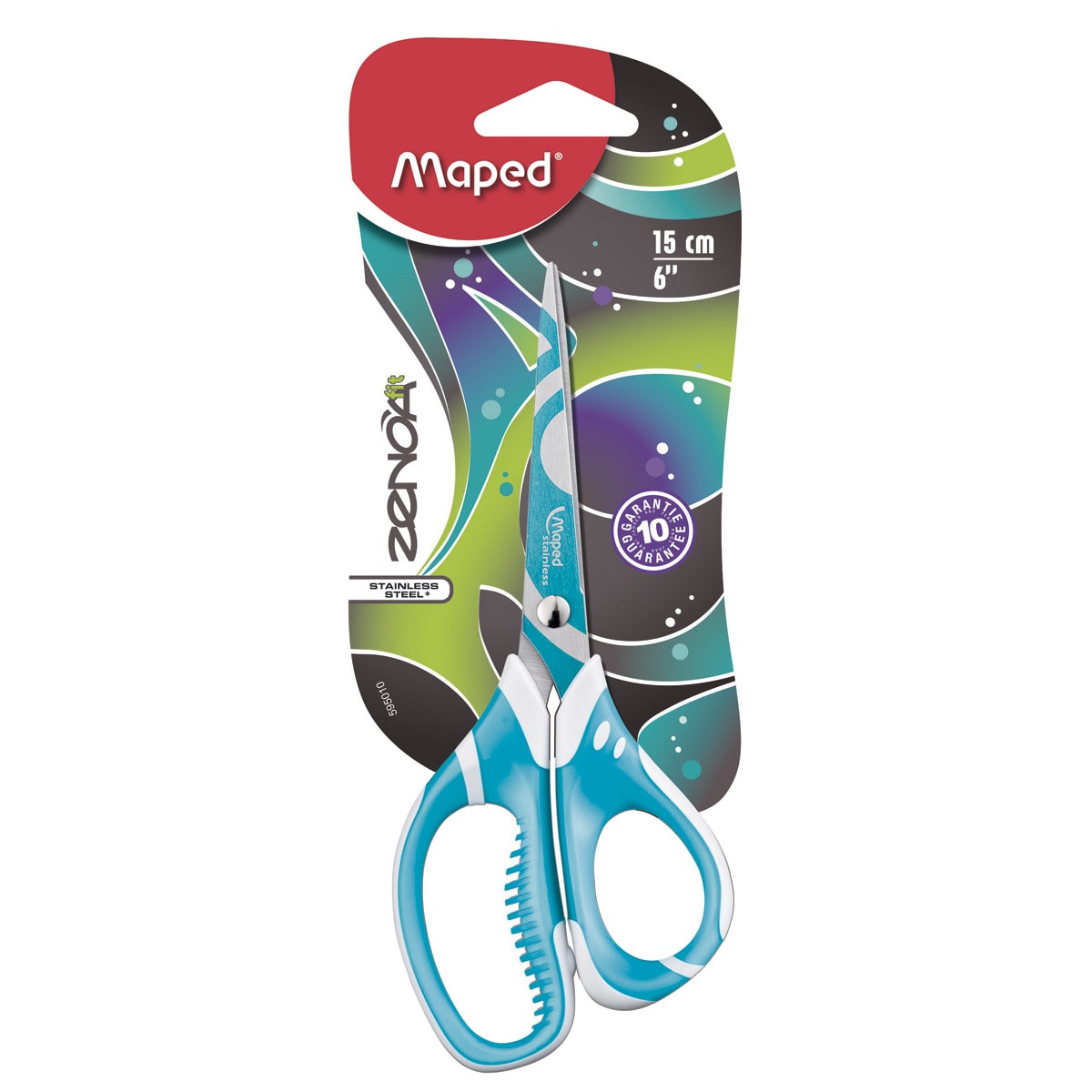 Tijeras de Anillas Asimétricas 15 cm Zenoa Fit Colores Surtidos Maped 3