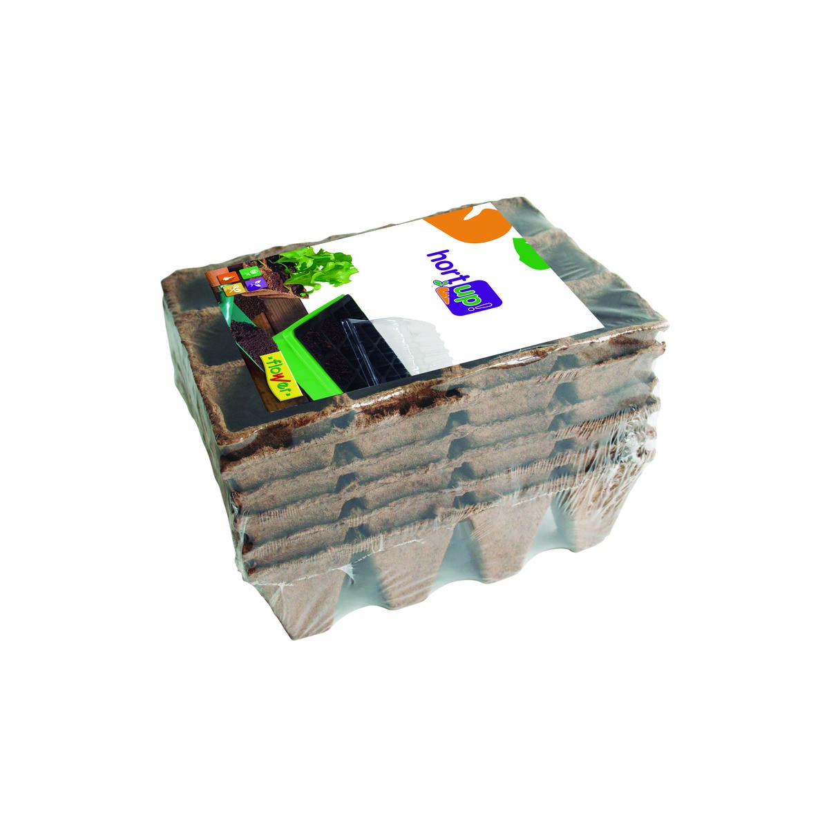 Semilleros biodegradables 12 cavidades Hortup! 55044 Surtido-1