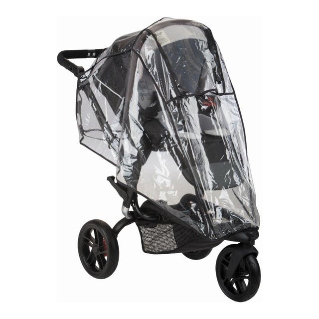 Imagem 0 de Protector de chuva universal para carrinho de passeio Rain Rover Pushchair transparente