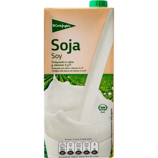 bebida de soja enriquecida en calcio y vitaminas A y D Sin Gluten brik 1 l - El Corte Ingles