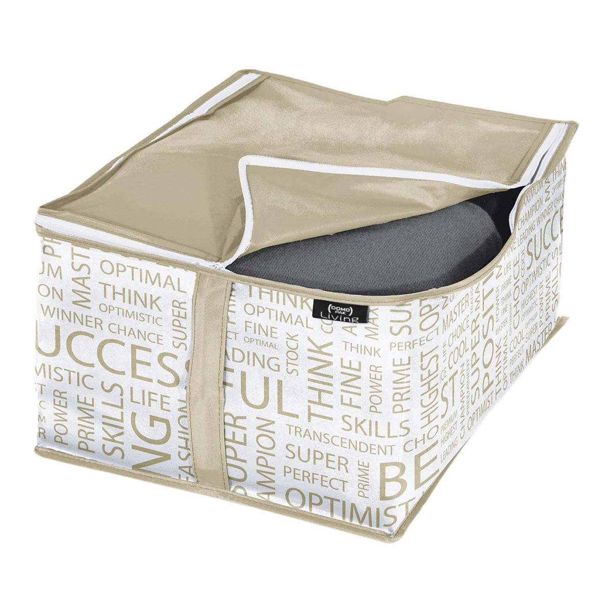 Capa para roupa Domopak Living Urban Gold Branco-1