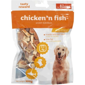 Snacks para Cão com Galinha e Peixe 100 g - Les Filous