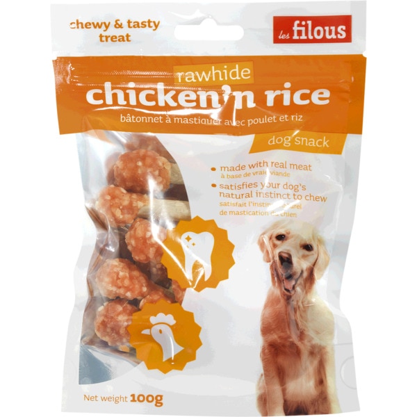 Snacks para Cão com Galinha e Arroz 100 g