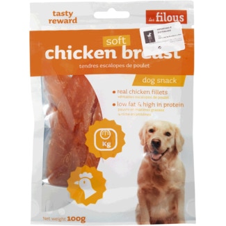 Snacks para Cão com Peito de Galinha 100 g - Les Filous