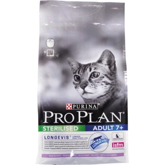 Ração para Gato Adulto Esterilizado 7+ anos com Longevis Rica Peru embalagem 1,5 kg - Purina Pro Plan