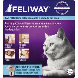 Suplemento Calmante para Gatos Difusor e Recarga 48 ml - Feliway