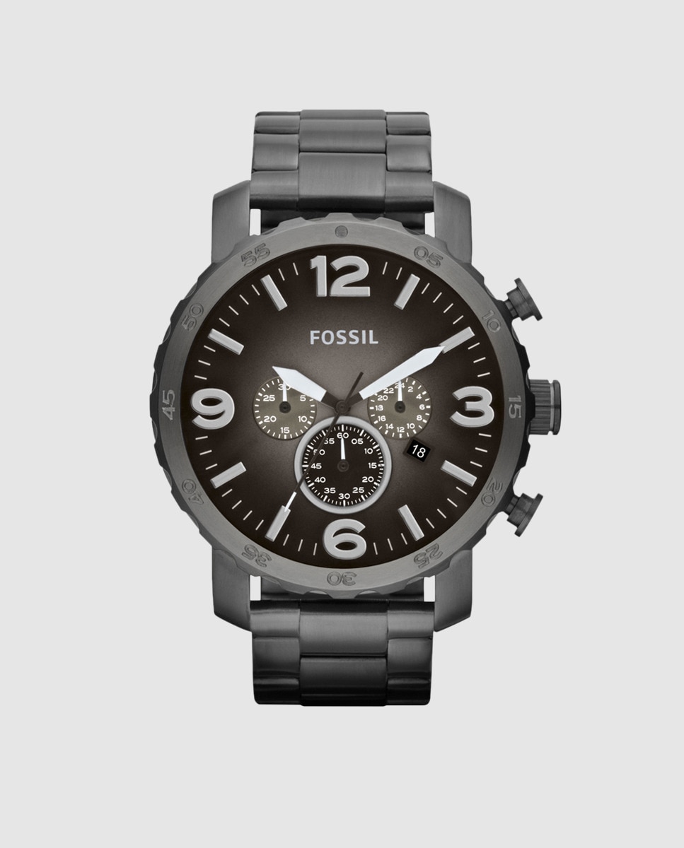 Relógio de homem Fossil JR1437 Nate Preto-1