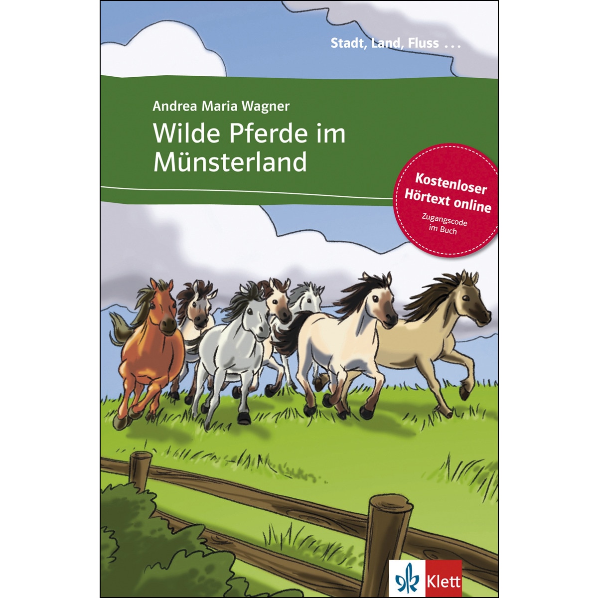 Imagem 0 de Wilde Pferde im Münsterland - Libro + audio descargable (Colección Stadt, Land, Fluss) (Capa mole)