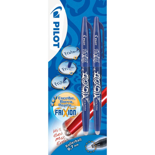Imagen 0 de Pack 2 Roller de Tinta de Gel Borrables Frixion Ball Pilot azul