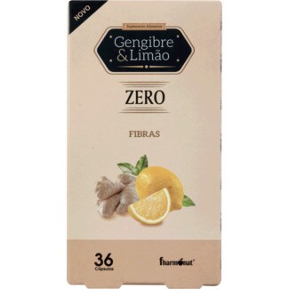 Fharmonat Gengibre e Limão Zero Fibras embalagem 36 capsulas