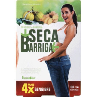 Seca Barriga Gengibre e Garcínia embalagem 60 cápsulas - Fharmonat