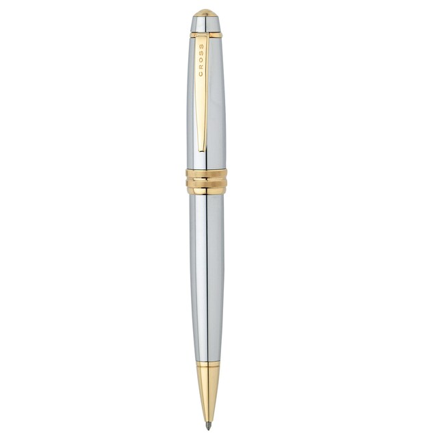 Imagen 0 de Bolígrafo Bailey Medalist Cross Cromo y Oro de 23 K