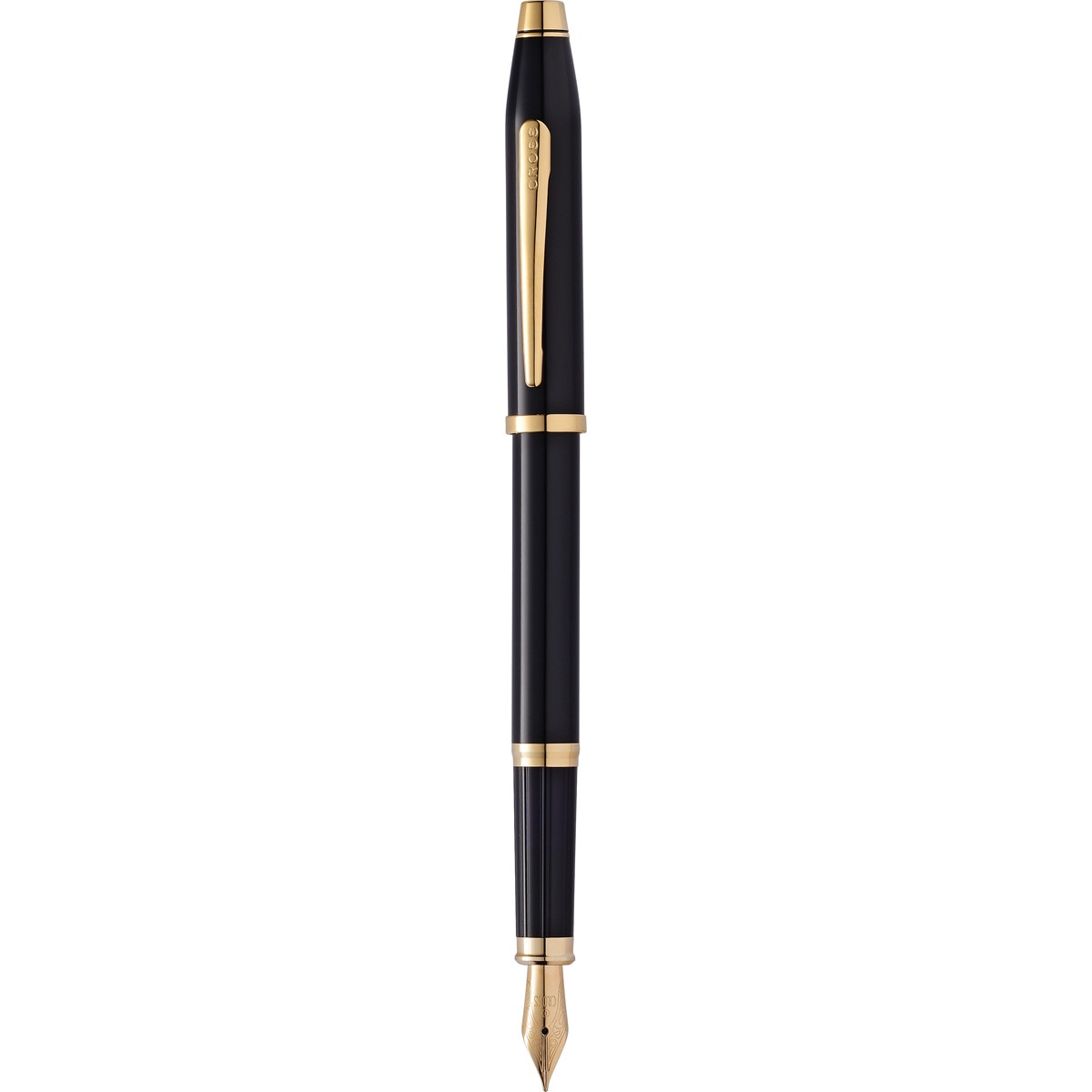 Pluma Estilográfica Century II Cross Laca Negra y Oro 23 K Negro / Oro-1