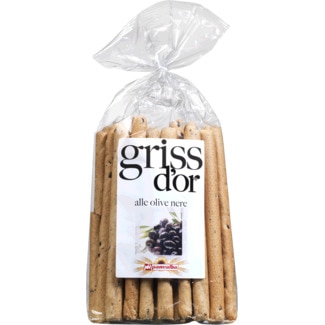 Gressinos D´or com Azeitona Preta embalagem 250 g - Panealba