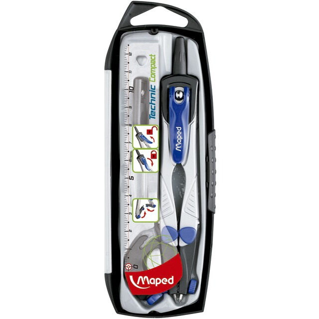 Imagen 0 de Compás Técnico 4 Piezas Technic Compact Maped gris