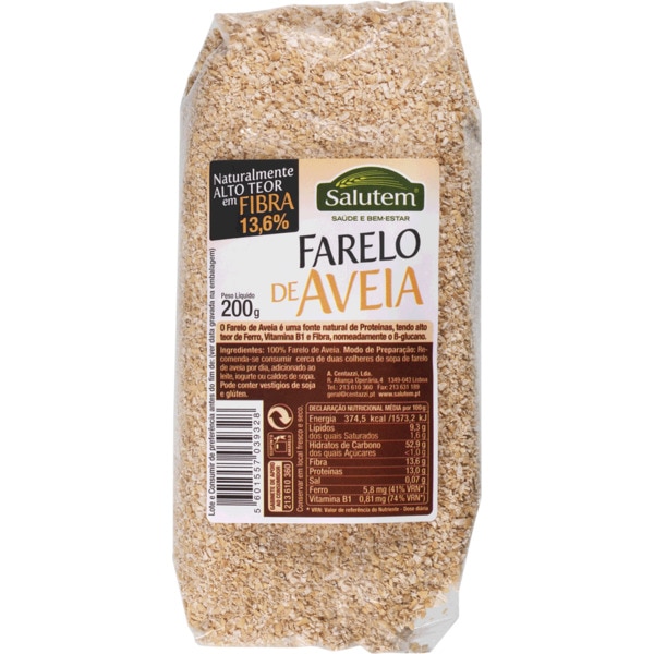 Farelo de Aveia embalagem 200 g