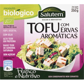 Tofu com Ervas Aromáticas Biológico embalagem 250 g - Salutem