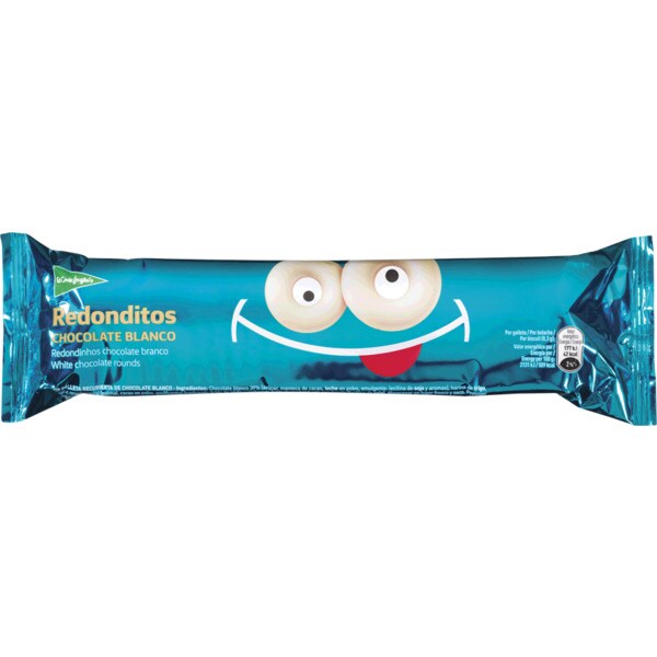 El Corte Inglés Bolachas Redondinhos de Chocolate Branco embalagem 150 g