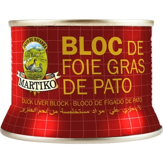 bloc de foie gras de pato lata 130 g - Martiko