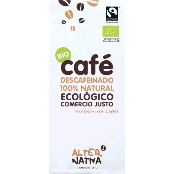 Alternativa 3 Café Descafeinado Moído Biológico embalagem 250 g