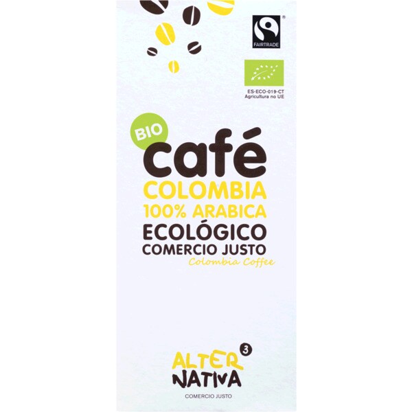Alternativa 3 Café Moído Colômbia Biológico embalagem 250 g